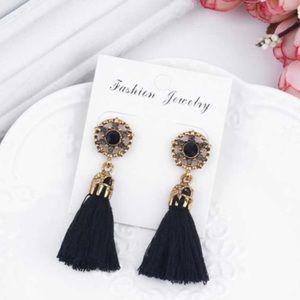 🌞 New Tassel Earrings - Black 